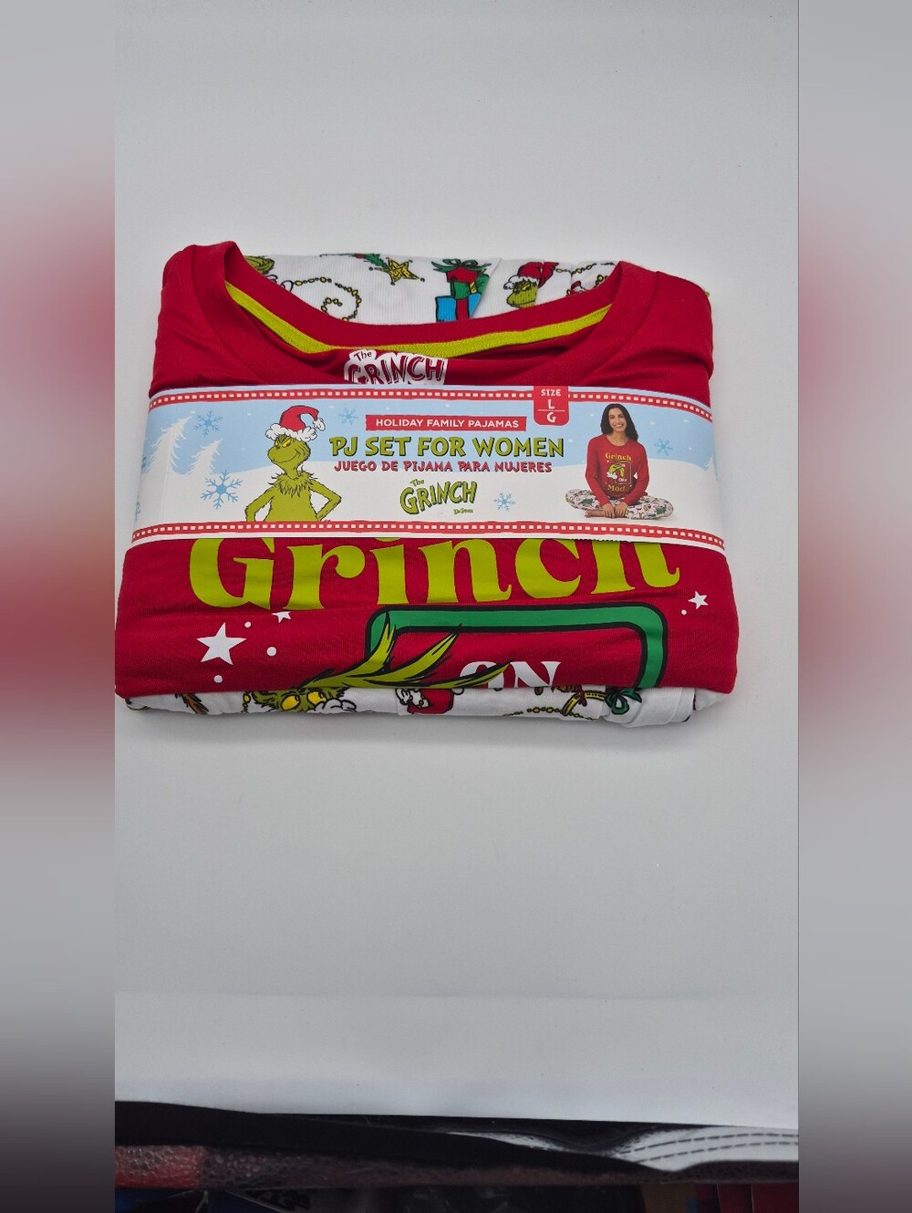 The Grinch Pj Set For Women Size Large NWT